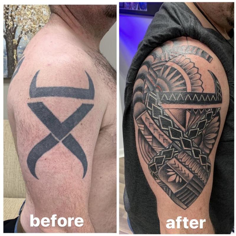 Black and Grey Cover-up