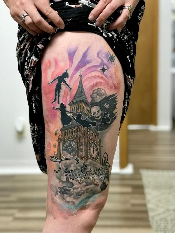 Peter Pan, thigh, mystical