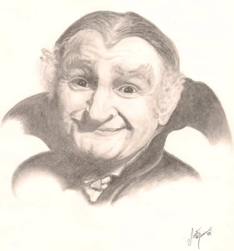 Grandpa Munster. Pencil on paper