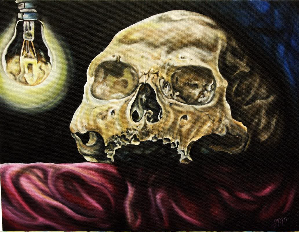 "Darkness out of Light' Oil on canvas