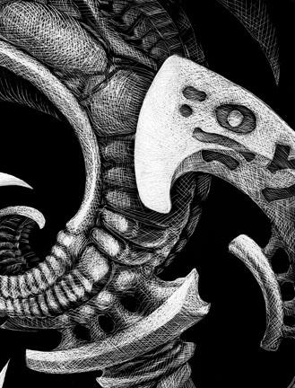 Aaron Cain: Xenoglyphs 2 (detail)