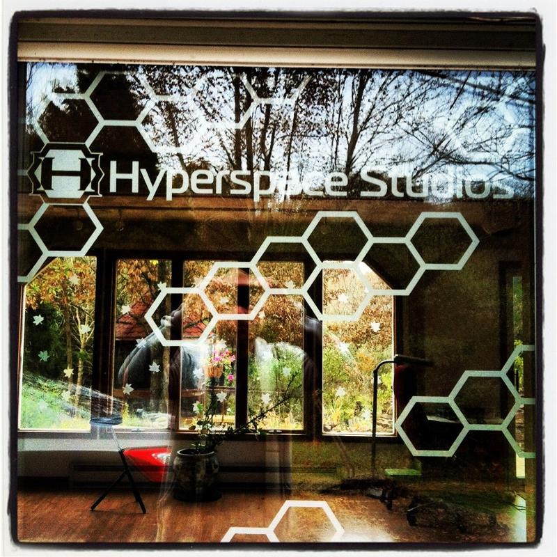 Door Decal at the Studio