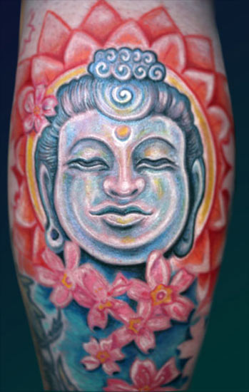 Budda with Cherry Blossoms