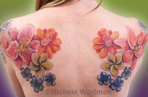 Pirkko flower backset