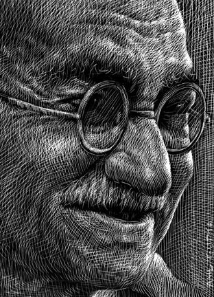 Anil Gupta: Ghandi (detail)