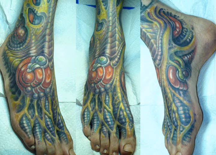 Bio Organic Foot Tattoo