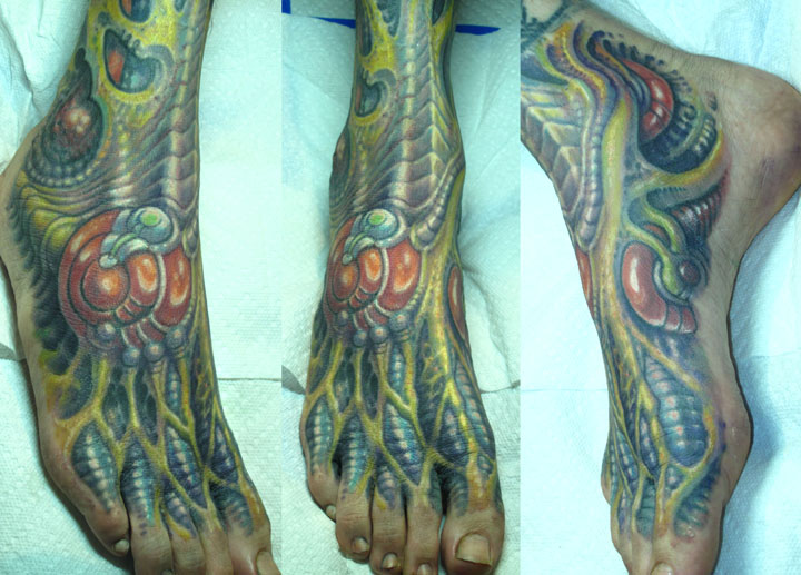 Bio Organic Foot Tattoo