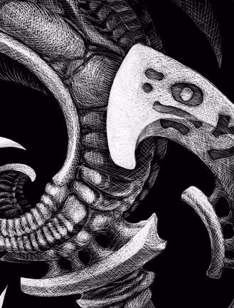 Aaron Cain: Xenoglyphs 2 (detail)