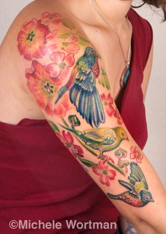 Lily bird halfsleeve