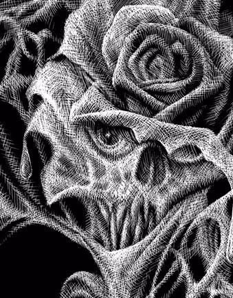 Bret Zarro: Cobweb Rose (detail)