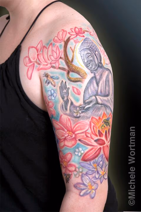 Kristen Buddha half sleeve