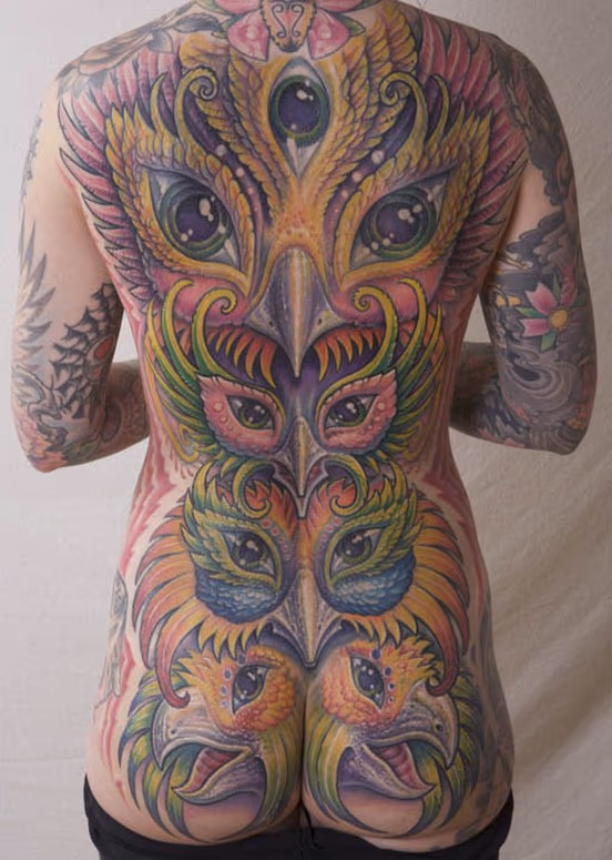 Backpiece coverup tattoo