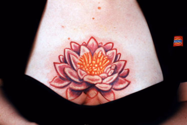 Lotus Flower on Chest