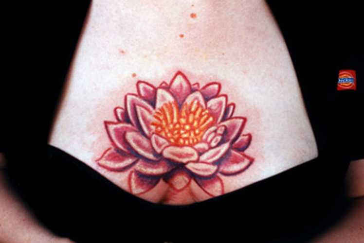 Lotus Flower on Chest