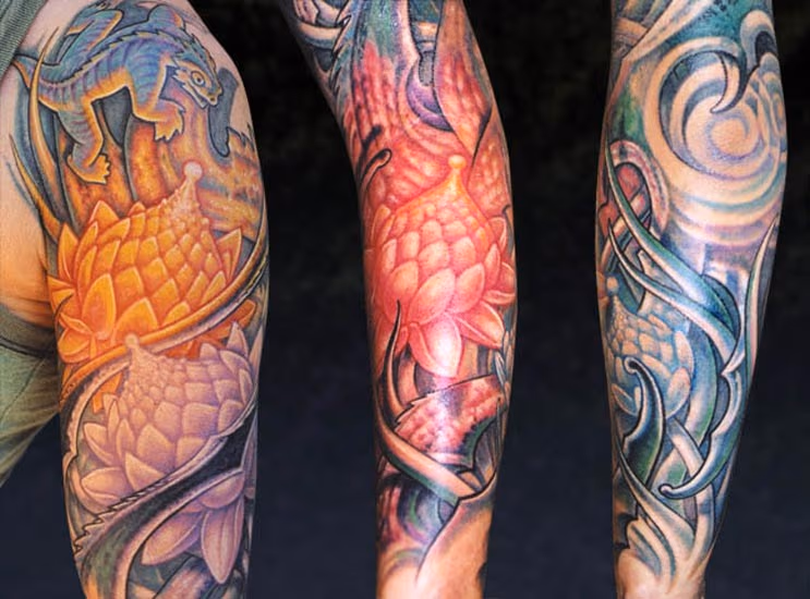 Lotus Flowers Arm_Sleeve