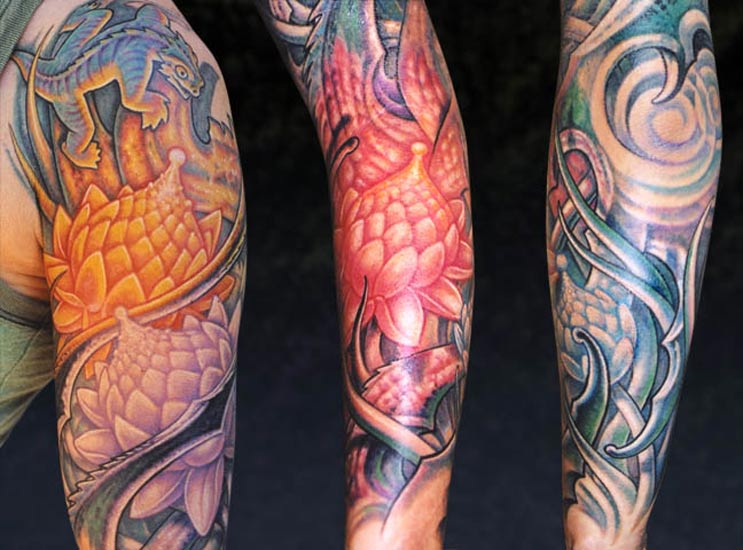 Lotus Flowers Arm_Sleeve