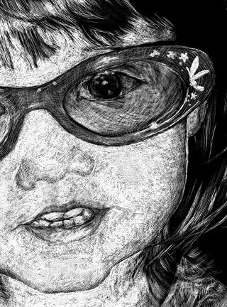 Holly Brundage: Double L (detail)