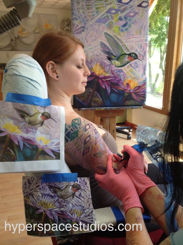 Innerstate painting to tattoo
