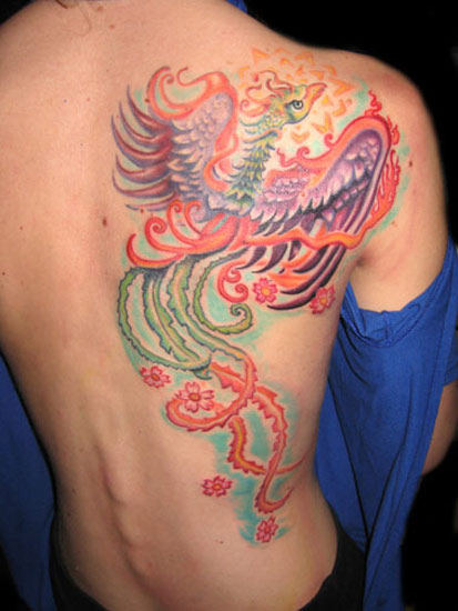 Pheonix with Blossoms