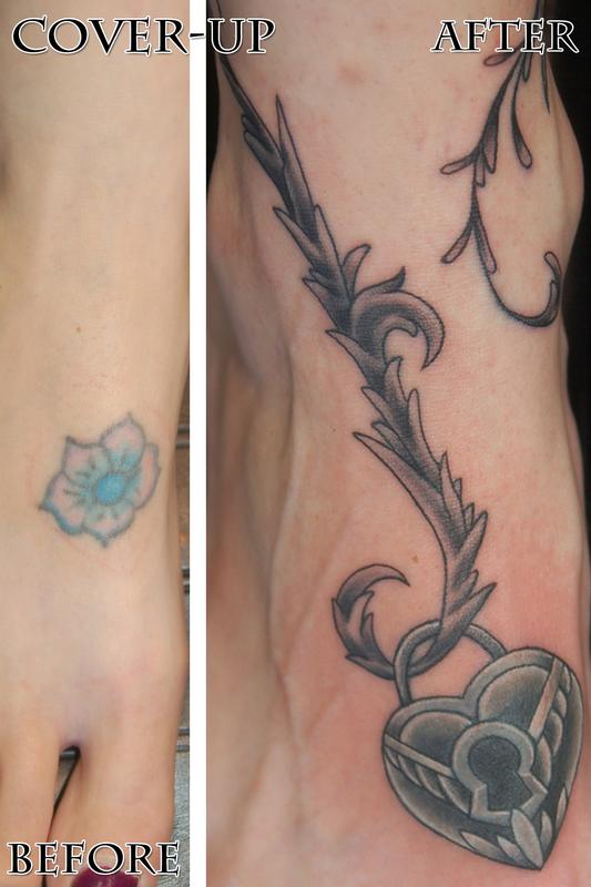 Heart Cover-up with filigree
