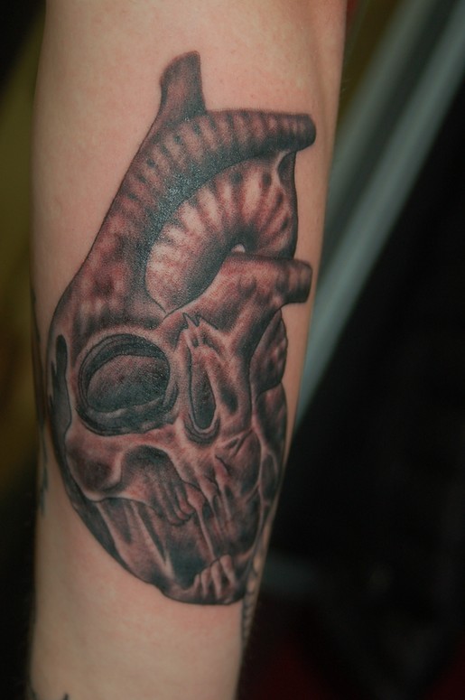Heart and skull morph