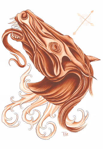 Apocalyptic horse painting