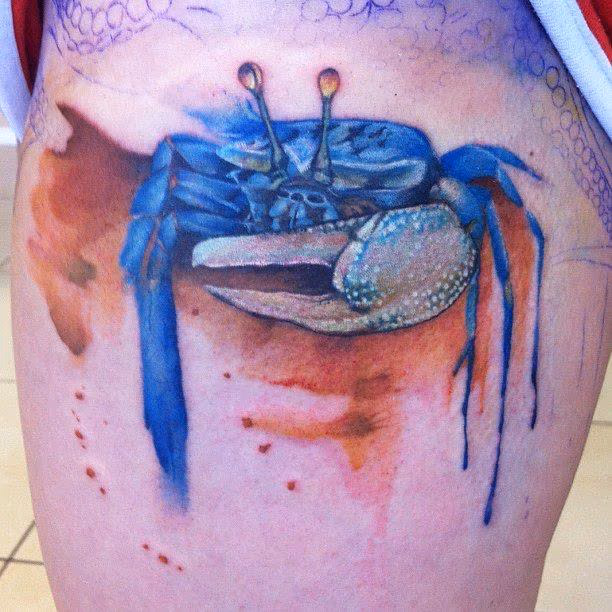 Crab tattoo