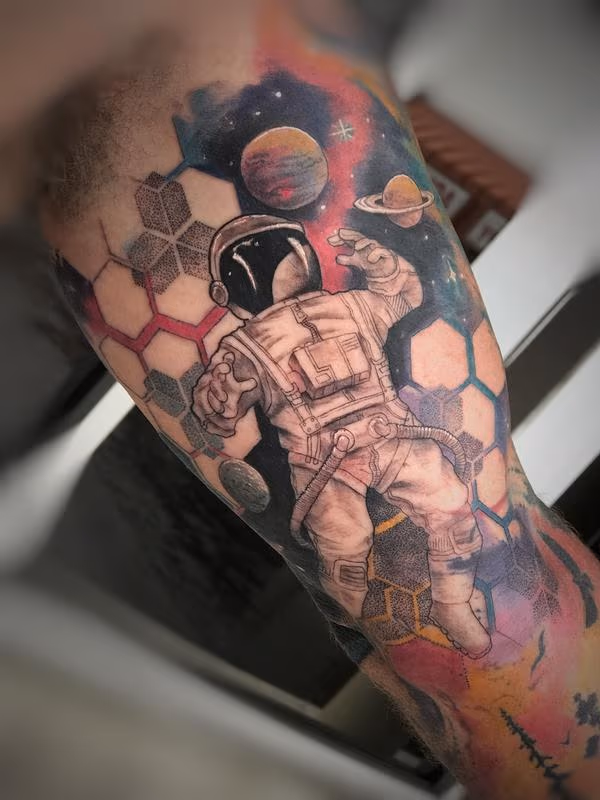 Astronaut in space