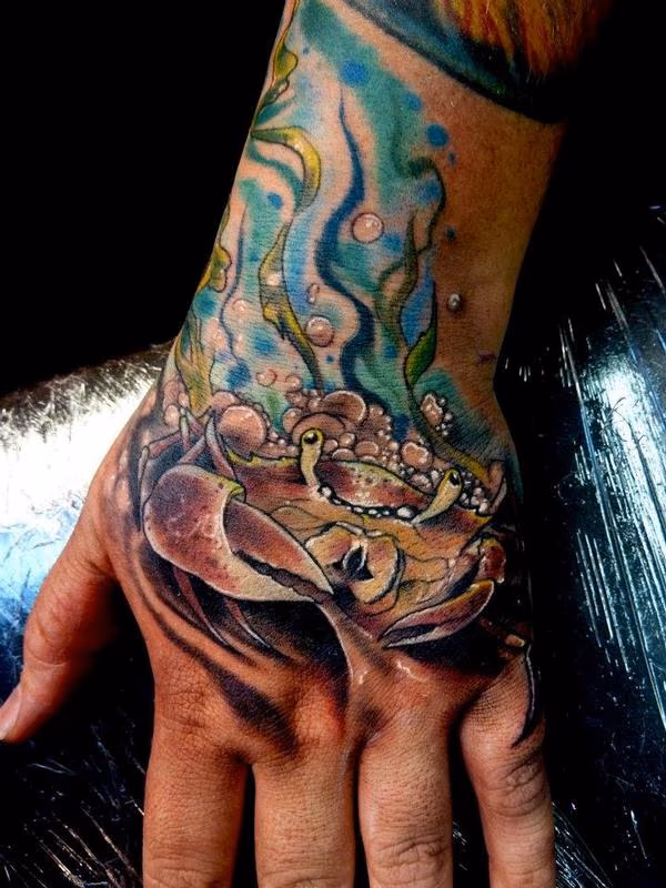 Crab Hand tattoo