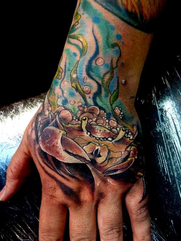 Crab Hand tattoo