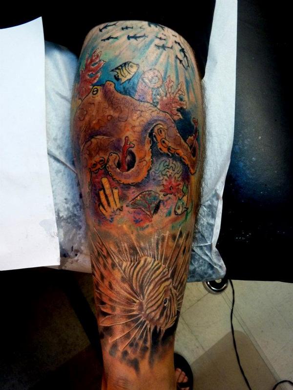 Underwater legsleeve