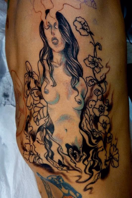 In progress illustrative girl