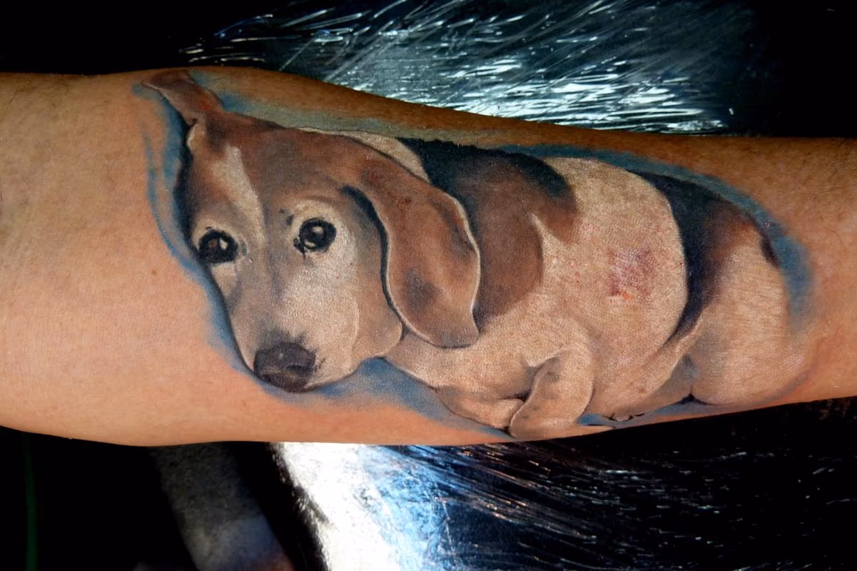 Dog Portrait Tattoo