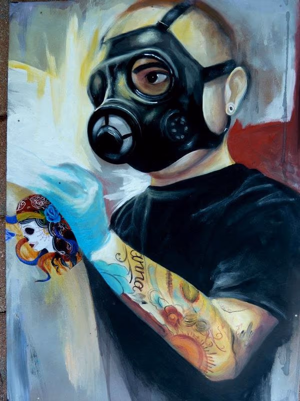 Portrait of a tattoo artist