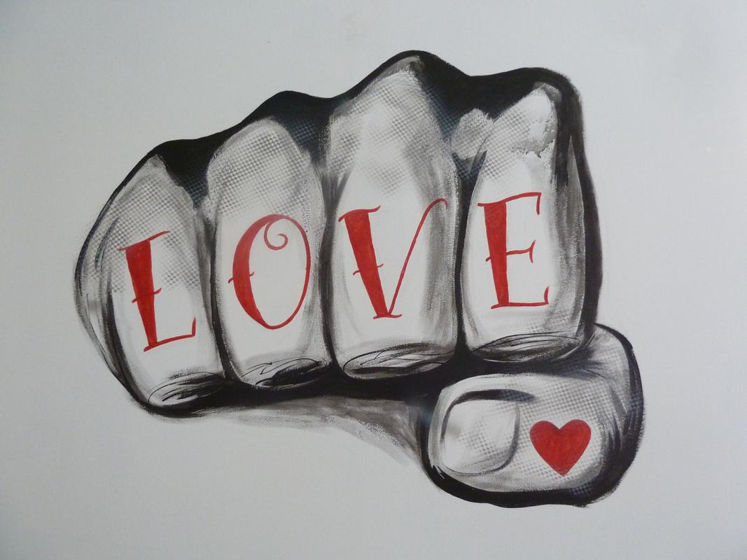 Punch in the face with LOVE