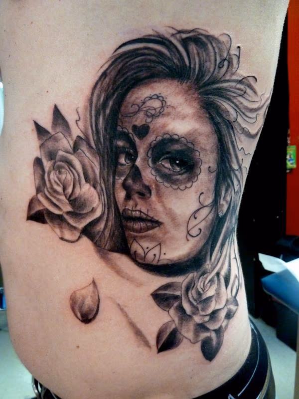 Day of Dead Girl Tattoo