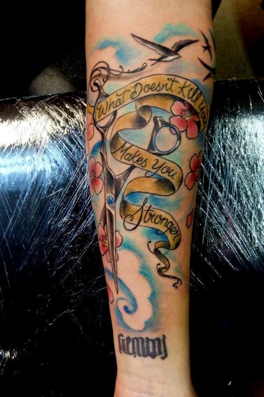 Hairdresser tattoo