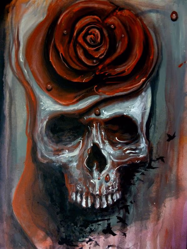 Skull Rose