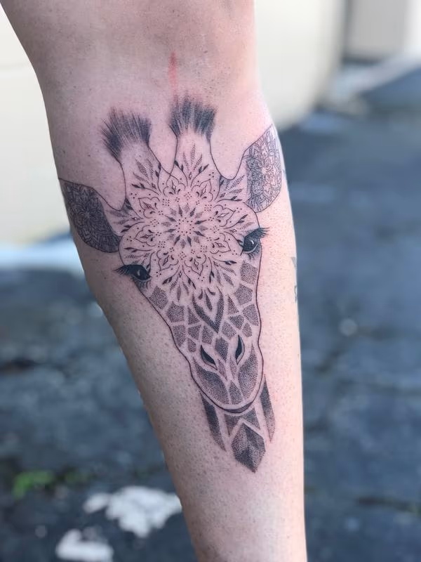Mandala giraffe