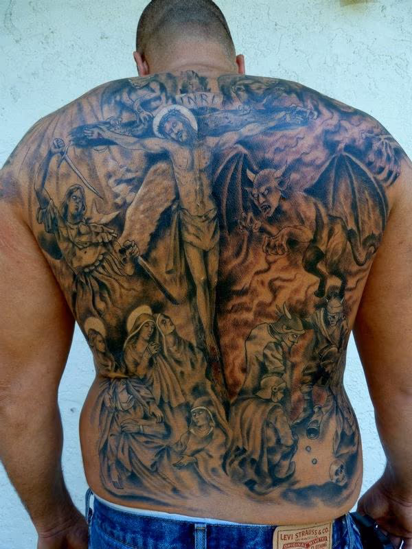 Religous fullback tattoo
