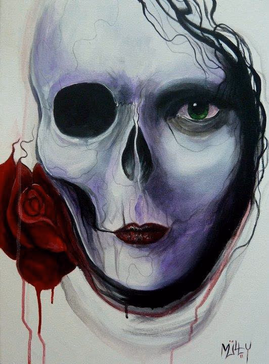 Skull Rose face