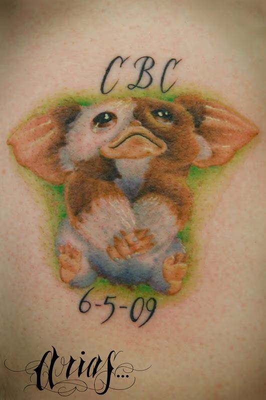 Gizmo From Gremlins Tattoo