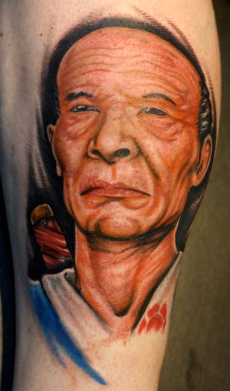 color portrait tattoo