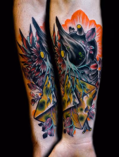 Heart and Envelope Tattoo