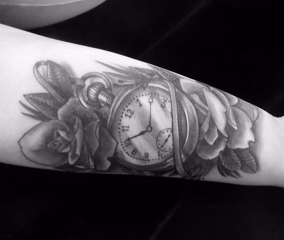 Rose and pocketwatch