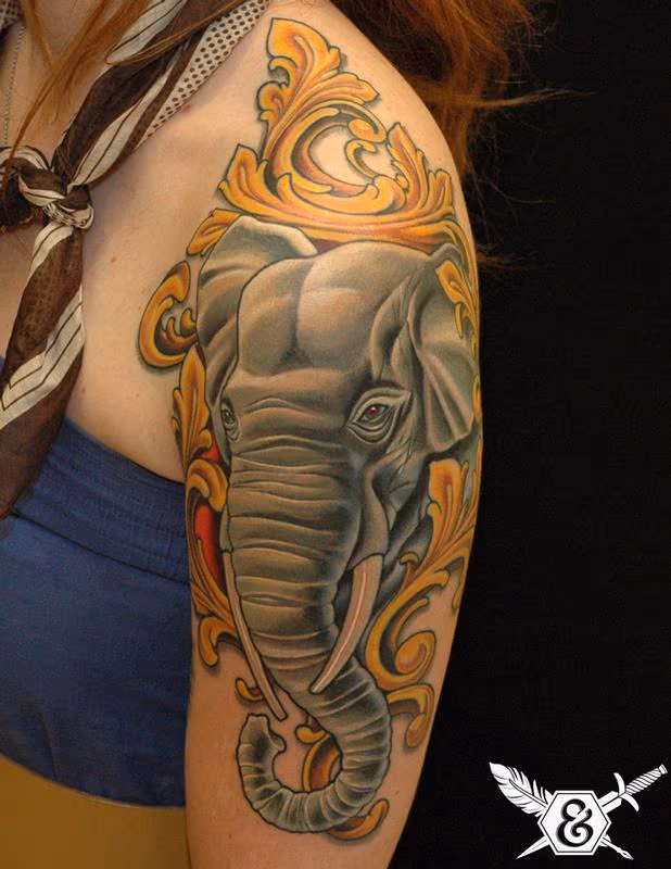 Elephant and ornament