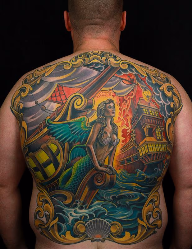 Sea Battle Backpiece