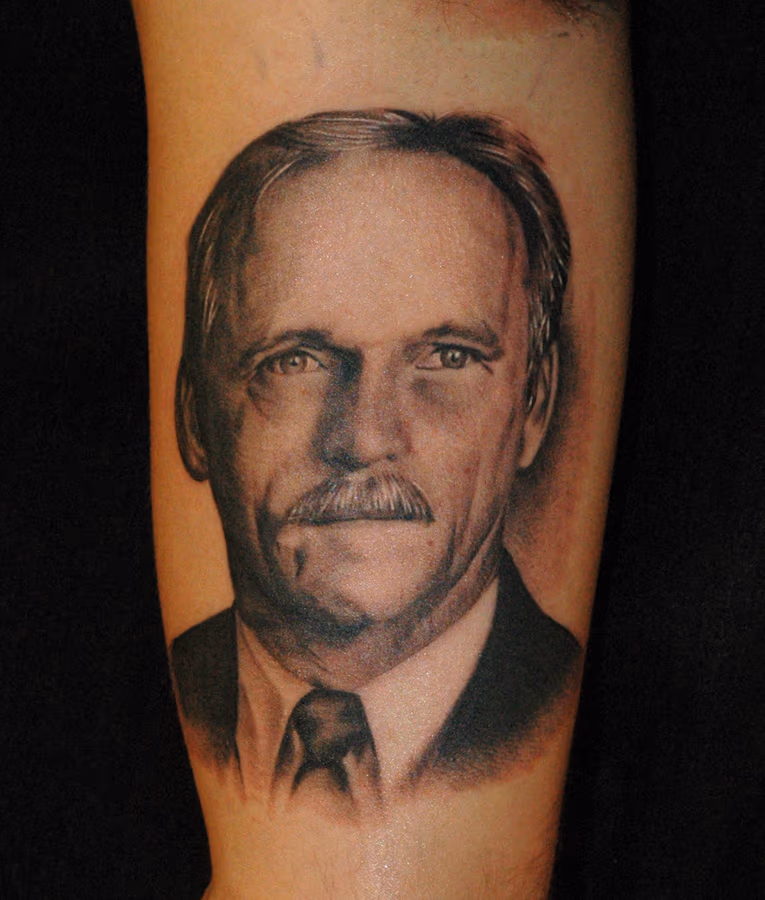 Dad Portrait Tattoo