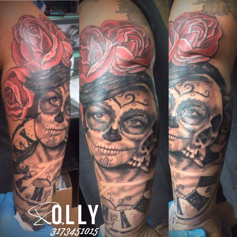 Sugar skull girl morph