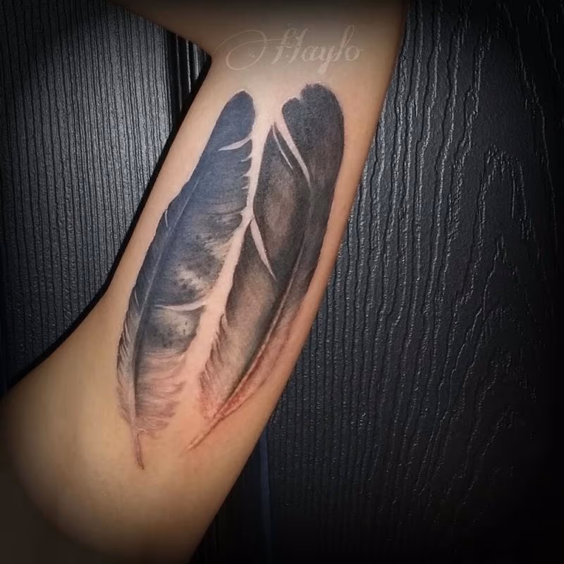 Realistic Bald Eagle and Golden Eagle Feathers